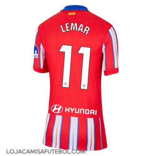 Camisa de Futebol Atletico Madrid Thomas Lemar #11 Equipamento Principal Mulheres 2024-25 Manga Curta